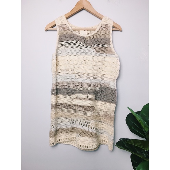 Anthropologie Tops - Anthro Far Away From Close Altiplano Crochet Tunic